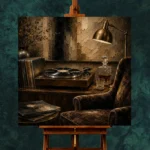 Executive Vinyl Record Wall Art Canvas Print - Image 2