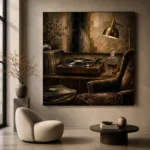 Executive Vinyl Record Wall Art Canvas Print - Image 6