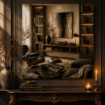 Luxury Music Library Vinyl Record Wall Art Canvas Print - Image 4