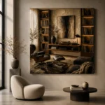 Luxury Music Library Vinyl Record Wall Art Canvas Print - Image 6