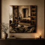 Luxury Music Library Vinyl Record Wall Art Canvas Print - Image 7