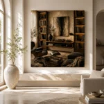 Luxury Music Library Vinyl Record Wall Art Canvas Print - Image 8