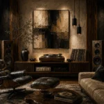 Contemporary Audiophile Vinyl Record Wall Art Canvas Print