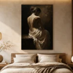 Chiaroscuro Figure Study Classical Nude Wall Art Canvas Print - Image 9