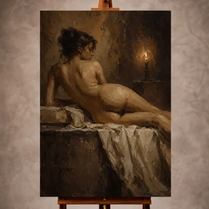 Classical Nude Wall Art wall art print for elegant interiors