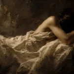 Sleeping Draped Figure Study Classical Nude Wall Art Canvas Print