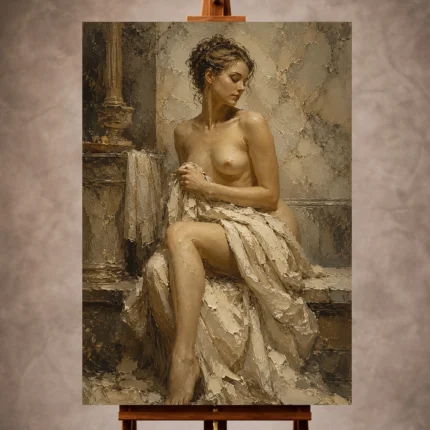 Classical Nude Wall Art wall art print for elegant interiors