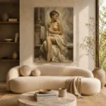 Seated Marble Bath Classical Nude Wall Art Canvas Print - Image 10