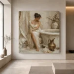 Bronze Ewer Bath Muse Classical Nude Wall Art Canvas Print - Image 4
