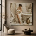 Bronze Ewer Bath Muse Classical Nude Wall Art Canvas Print - Image 5