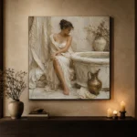 Bronze Ewer Bath Muse Classical Nude Wall Art Canvas Print - Image 6