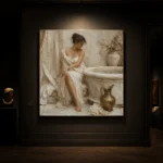 Bronze Ewer Bath Muse Classical Nude Wall Art Canvas Print - Image 7