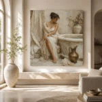 Bronze Ewer Bath Muse Classical Nude Wall Art Canvas Print - Image 8