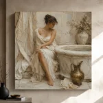 Bronze Ewer Bath Muse Classical Nude Wall Art Canvas Print - Image 9