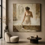 Steam Bath Muse Classical Nude Wall Art Canvas Print - Image 5
