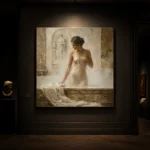 Steam Bath Muse Classical Nude Wall Art Canvas Print - Image 7