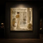 Sunlit Courtyard Bath Classical Nude Wall Art Canvas Print - Image 7