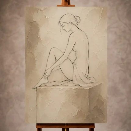 Classical Nude Wall Art wall art print for elegant interiors
