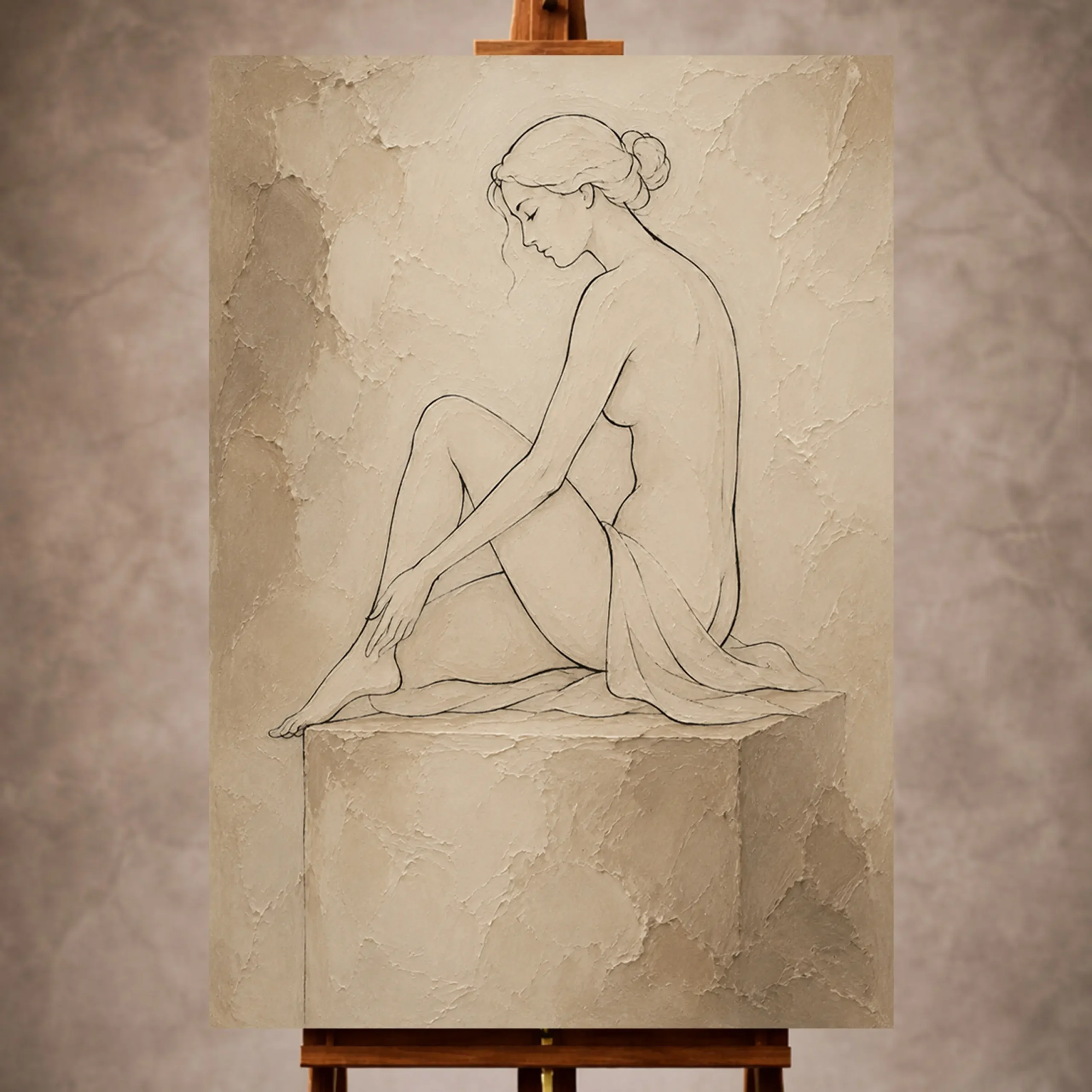 Premium Wall Art Dikey Html Edition – NUDEWALL037 Image 1 Classical Nude Wall Art wall art print for elegant interiors