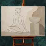 Classical Nude Wall Art wall art print for elegant interiors