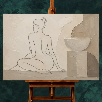 Classical Nude Wall Art wall art print for elegant interiors