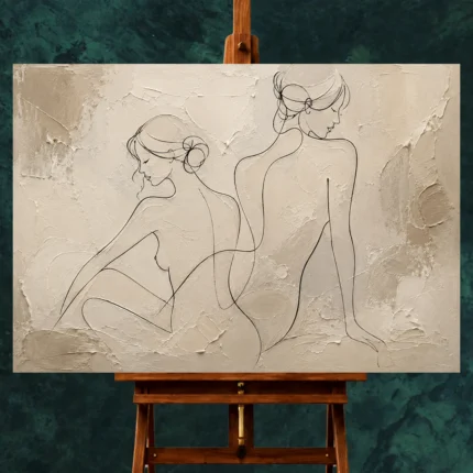 Classical Nude Wall Art wall art print for elegant interiors