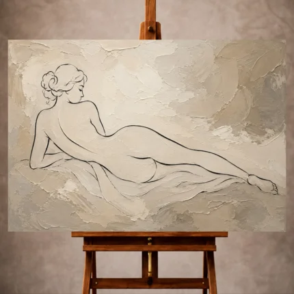 Classical Nude Wall Art wall art print for elegant interiors
