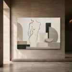 Geometric Torso Classical Nude Wall Art Canvas Print - Image 6