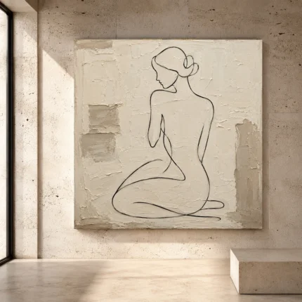 Classical Nude Wall Art wall art print for elegant interiors