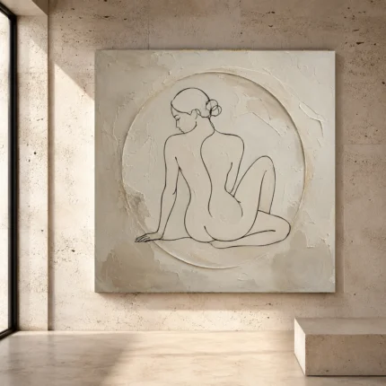 Classical Nude Wall Art wall art print for elegant interiors