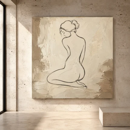 Classical Nude Wall Art wall art print for elegant interiors
