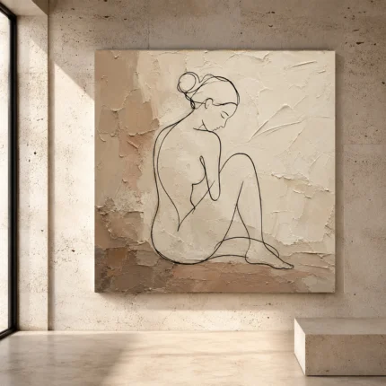 Classical Nude Wall Art wall art print for elegant interiors