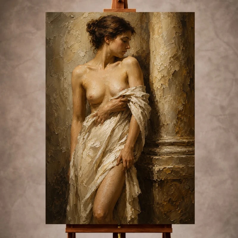 Classical Nude Wall Art wall art print for elegant interiors