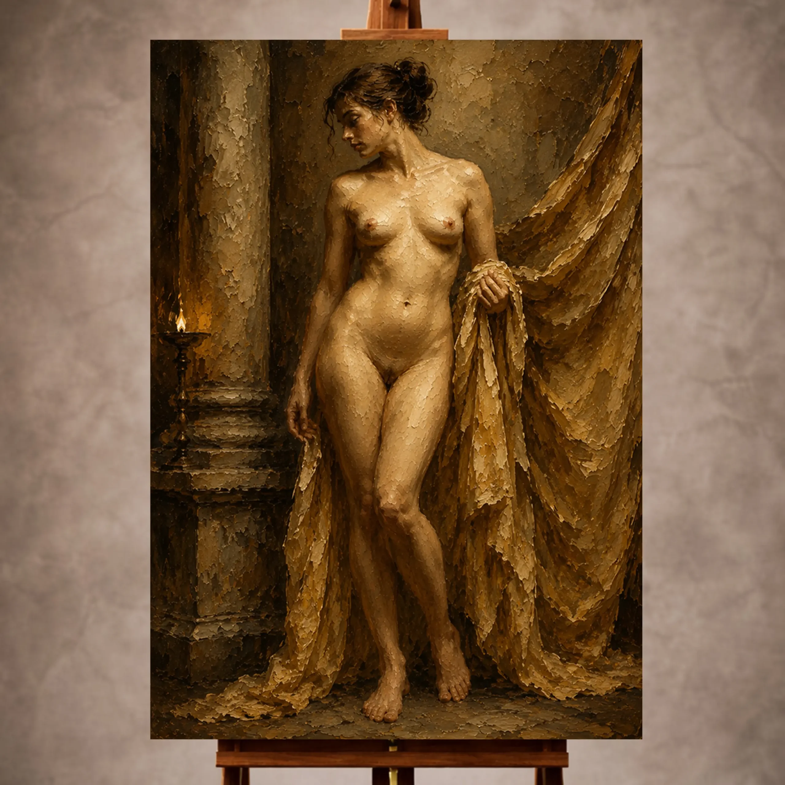 Premium Wall Art Dikey Html Edition – NUDEWALL053 Image 1 Classical Nude Wall Art wall art print for elegant interiors