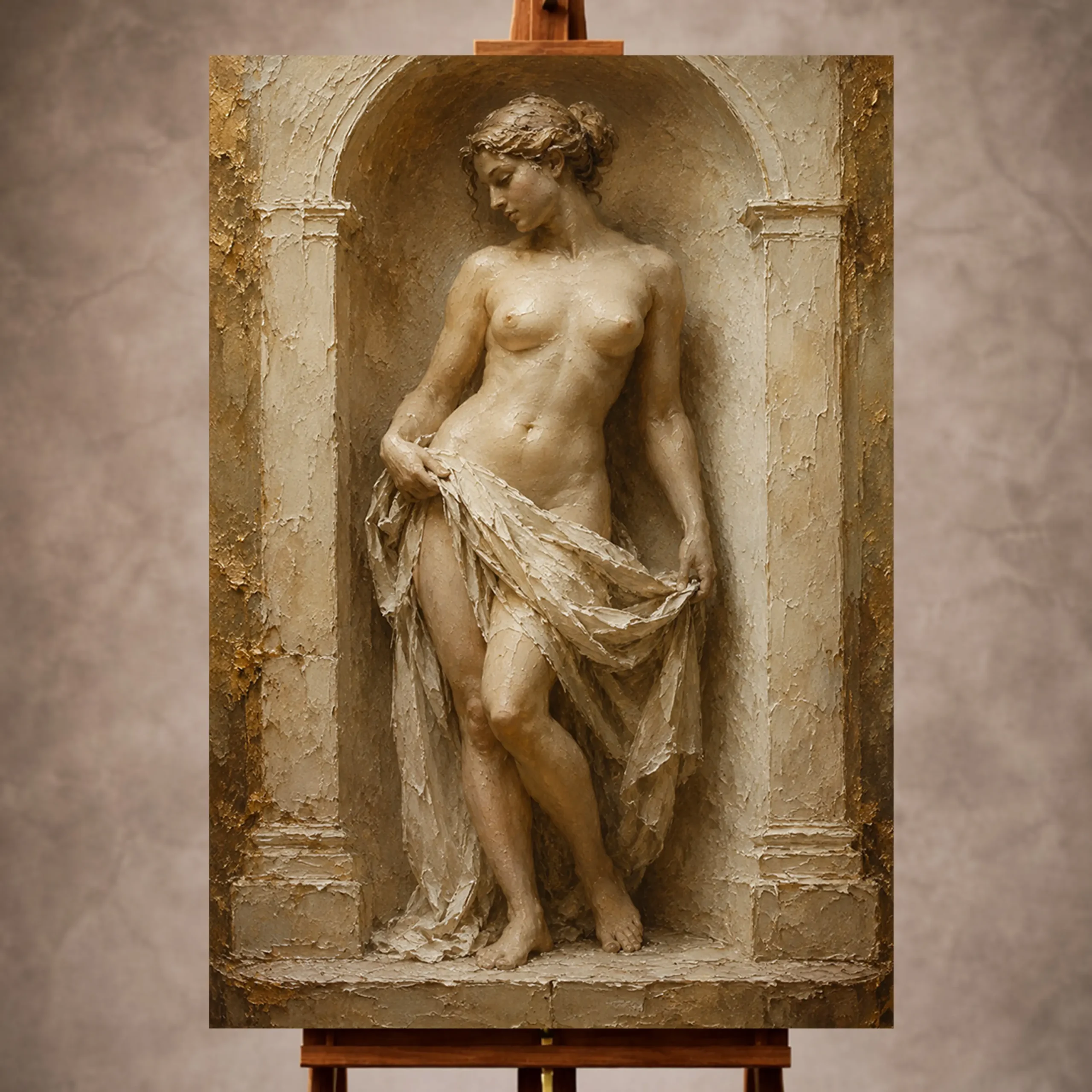 Premium Wall Art Dikey Html Edition – NUDEWALL054 Image 1 Classical Nude Wall Art wall art print for elegant interiors