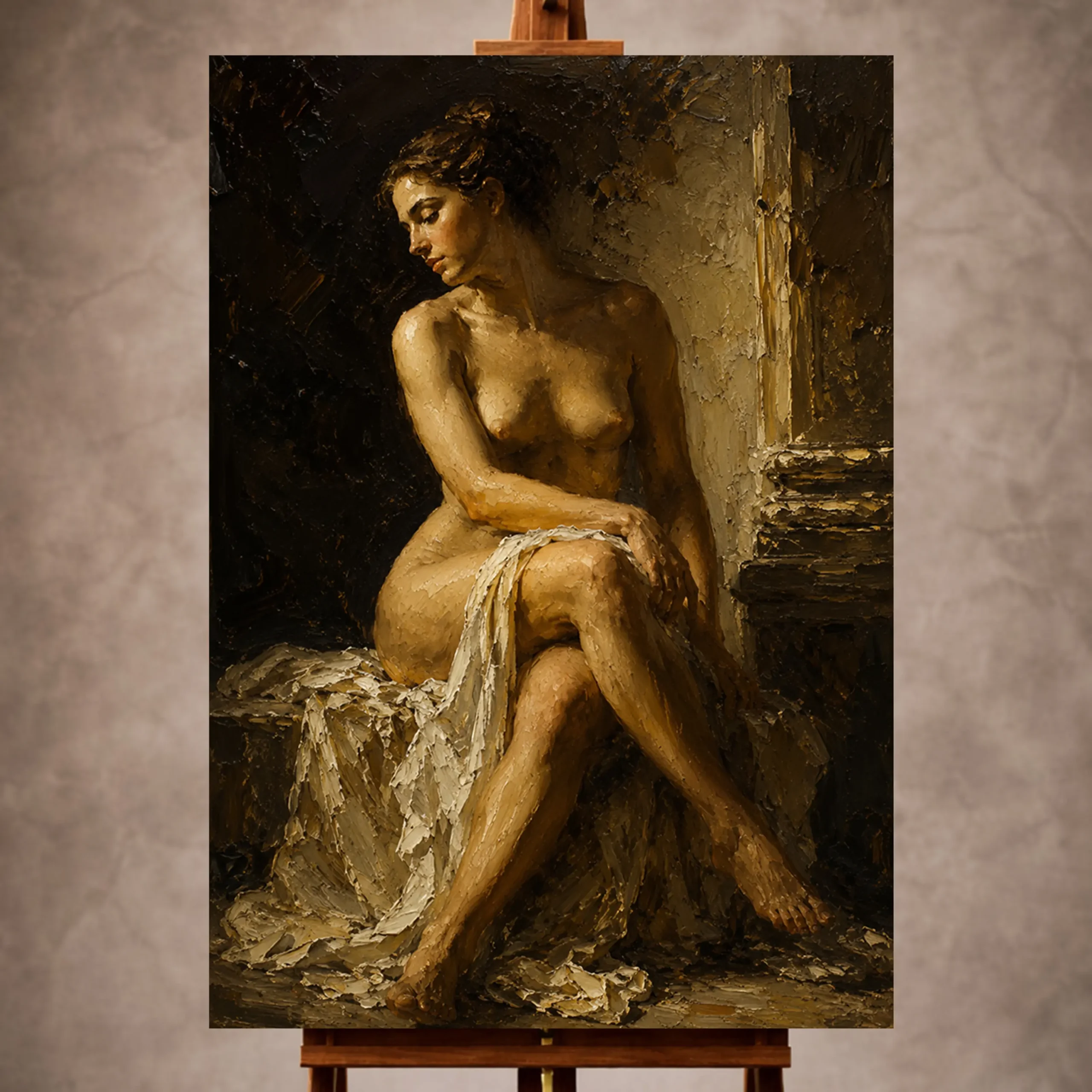 Premium Wall Art Dikey Html Edition – NUDEWALL055 Image 1 Classical Nude Wall Art wall art print for elegant interiors
