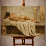 Classical Nude Wall Art wall art print for elegant interiors