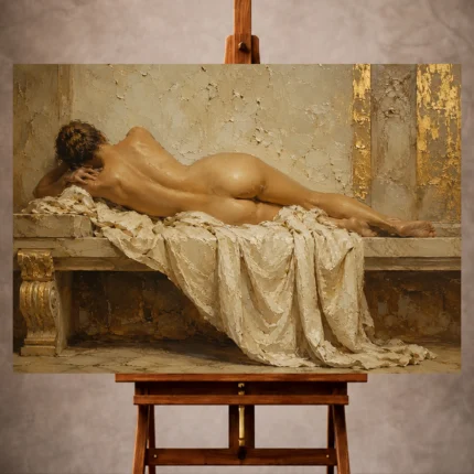 Classical Nude Wall Art wall art print for elegant interiors