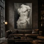 Fragmented Torso Sculptural Nude Wall Art Canvas Print - Image 5