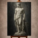 Sculptural Nude Wall Art wall art print for elegant interiors