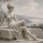 Coastal Muse Sculptural Nude Wall Art Canvas Print