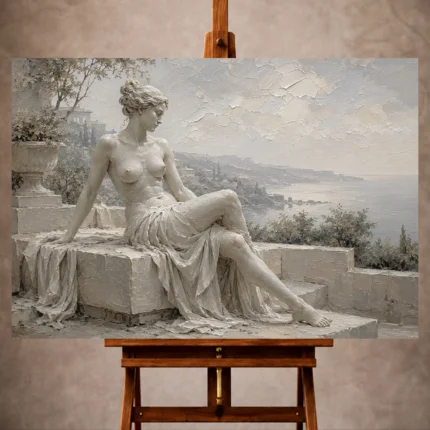 Sculptural Nude Wall Art wall art print for elegant interiors