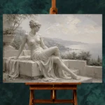 Coastal Muse Sculptural Nude Wall Art Canvas Print - Image 2