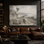 Coastal Muse Sculptural Nude Wall Art Canvas Print - Image 4