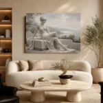 Coastal Muse Sculptural Nude Wall Art Canvas Print - Image 7