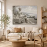 Coastal Muse Sculptural Nude Wall Art Canvas Print - Image 8