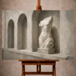Sculptural Nude Wall Art wall art print for elegant interiors