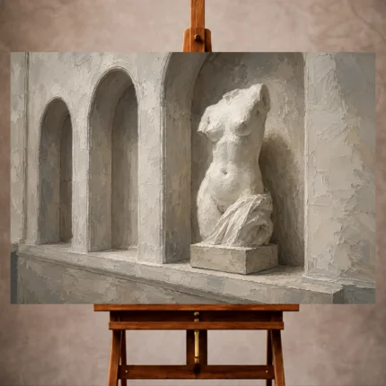 Sculptural Nude Wall Art wall art print for elegant interiors