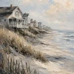 Tranquil Shoreline Coastal Wall Art Canvas Print