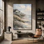 Tranquil Shoreline Coastal Wall Art Canvas Print - Image 3